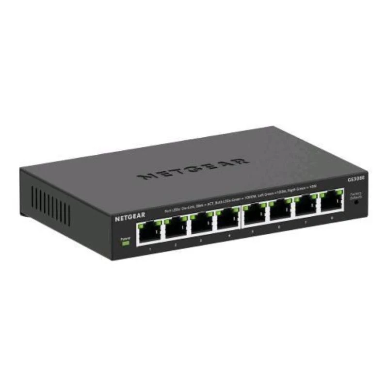 Switch NETGEAR GS308E Managed L2/L3 Gigabit Ethernet (10/100/1000) nero