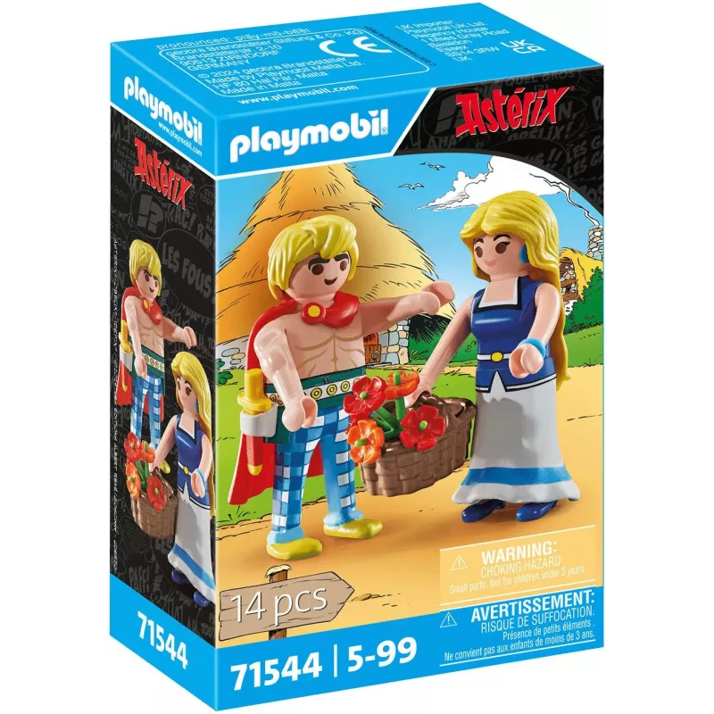 PLAYMOBIL | Asterix | Tragicomix e Falbala | coppia innamorata dell'universo Asterix | giocattolo per bambini dai 5 anni | 71544
