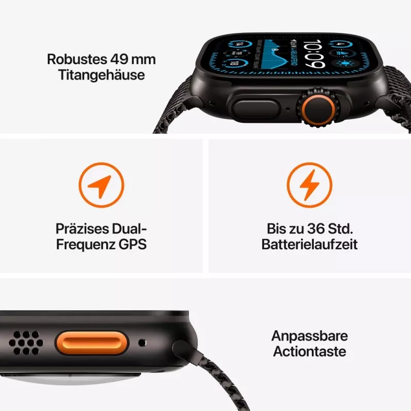Apple Watch Ultra 2 - 49 mm - titanio nero