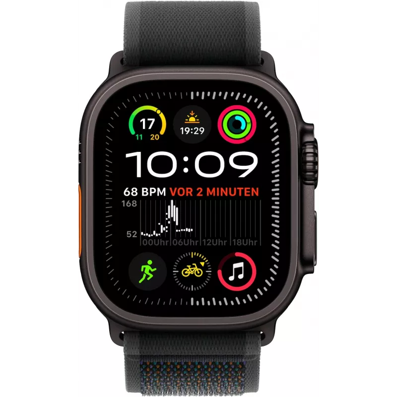 Apple Watch Ultra 2 GPS + Cellular 49mm cassa in titanio nero con nero