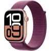 APPLE Watch Series 10 GPS 46mm cassa in alluminio oro rosa con cinturino Sport Loop Plum