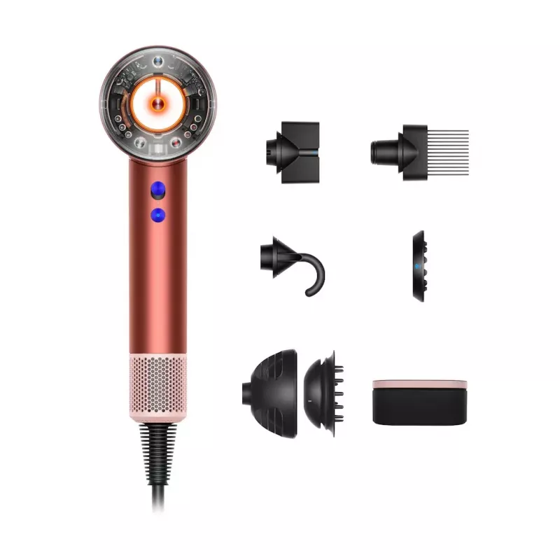 Dyson Supersonic asciugacapelli Nural marrone fragola, 1600W, 3 velocità