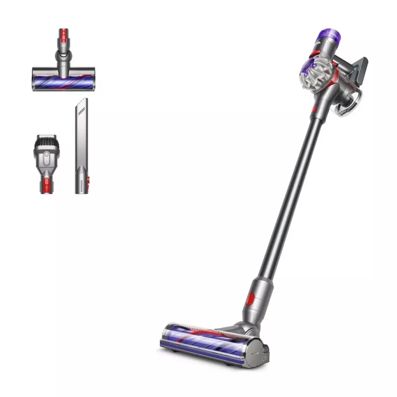 Dyson V8 Advanced aspirapolvere a batteria 2 in 1, senza sacchetto, nichel, argento