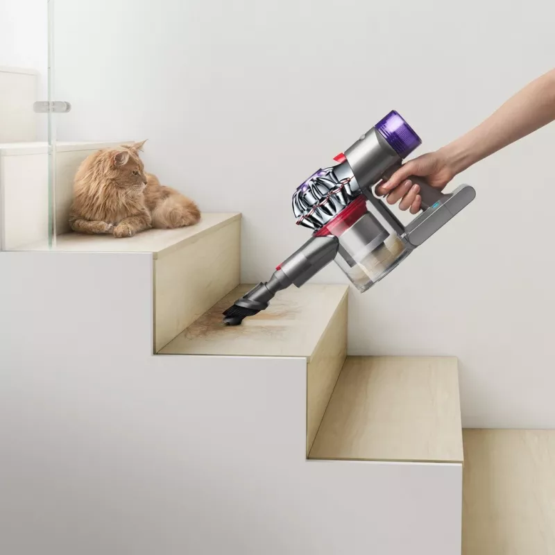 Dyson V8 Advanced aspirapolvere a batteria 2 in 1, senza sacchetto, nichel, argento