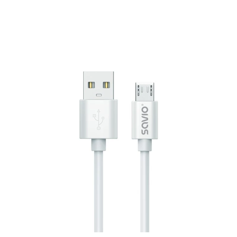 Cavo Savio USB 2.0 USB A - Micro USB bianco CL-167 3 m