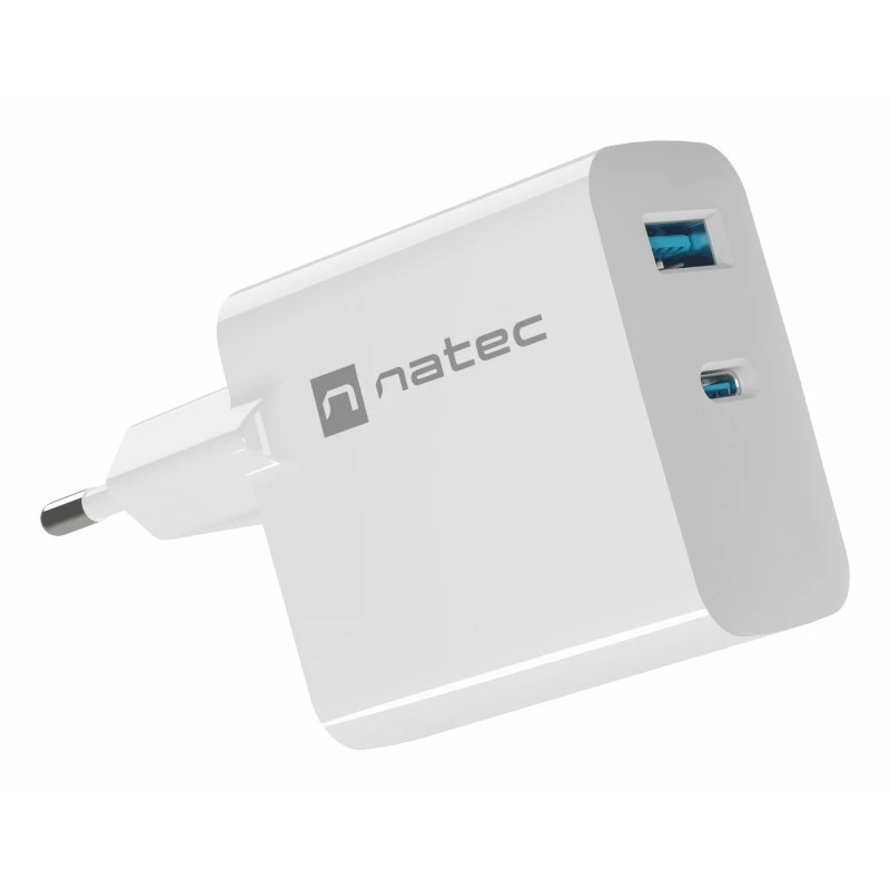 Caricabatterie per dispositivi mobili NATEC NUC-2144 universale bianco AC ricarica rapida per interni