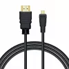 Cavo Savio CL-40/M HDMI (M) - micro HDMI (M) con Ethernet, 2 m, nero
