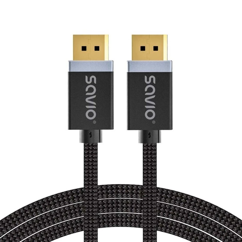 Cavo SAVIO DISPLAYPORT (M) - DISPLAYPORT (M), V1.4, 3 m, CL-176