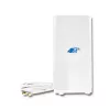 Qoltec 57013 antenna omnidirezionale 4G LTE da interni, 2x SMA, 0,6-2,7 GHz, 30 dBi, polarizzazione verticale, 50 Ω, ABS bianco