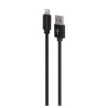 Gembird CCDB-mUSB2B-AMLM-6 cavo da USB-A a Lightning, rivestimento in cotone intrecciato, connettori in metallo, USB 2.0, 1,8 m, nero