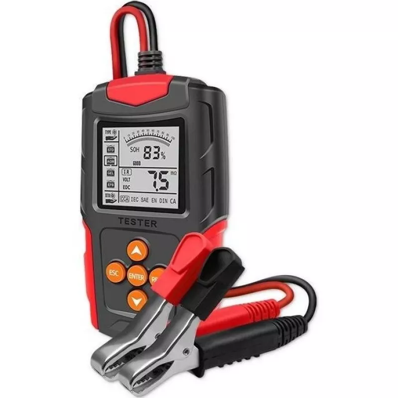 Qoltec 52484 tester digitale LCD per batterie | 12V | 24V | 3Ah-200Ah