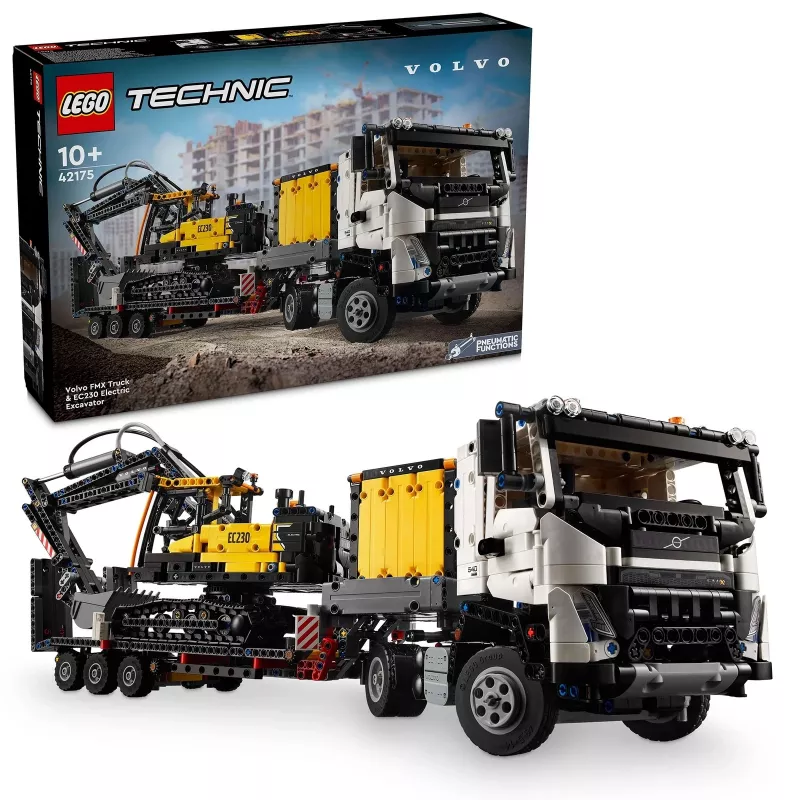 LEGO Technic Volvo FMX Truck & EC230 Escavatore Elettrico 42175