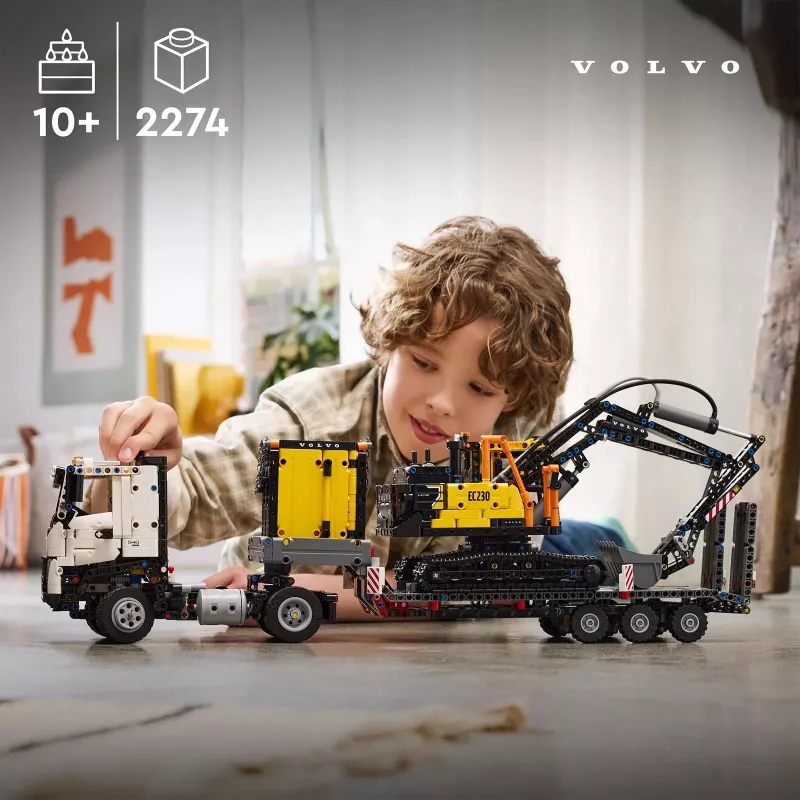 LEGO Technic Volvo FMX Truck & EC230 Escavatore Elettrico 42175