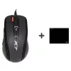 Mouse gaming A4Tech X-7120 USB Type-A ambidestro 2000 DPI, 3 ms, con filo, nero