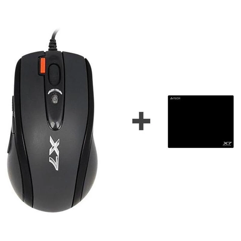 Mouse gaming A4Tech X-7120 USB Type-A ambidestro 2000 DPI, 3 ms, con filo, nero