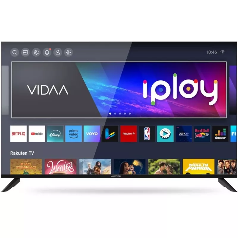 Allview 50iPlay6200-U Smart TV da 50 pollici, 4K Ultra HD 3840 x 2160, D-LED, HDR10, VIDAA, Wi-Fi, Bluetooth