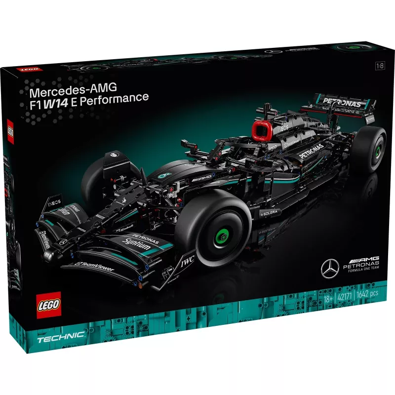 LEGO Technic 42171 Mercedes-AMG F1 W14 E Performance, scala 1:8, 1642 pezzi, 18+