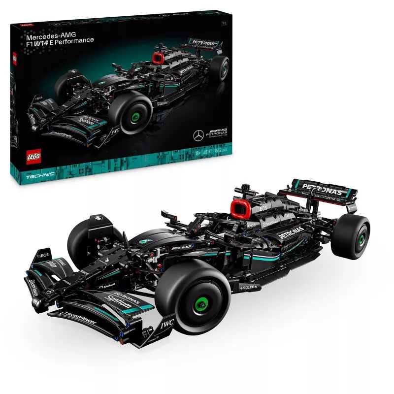 LEGO Technic 42171 Mercedes-AMG F1 W14 E Performance, scala 1:8, 1642 pezzi, 18+