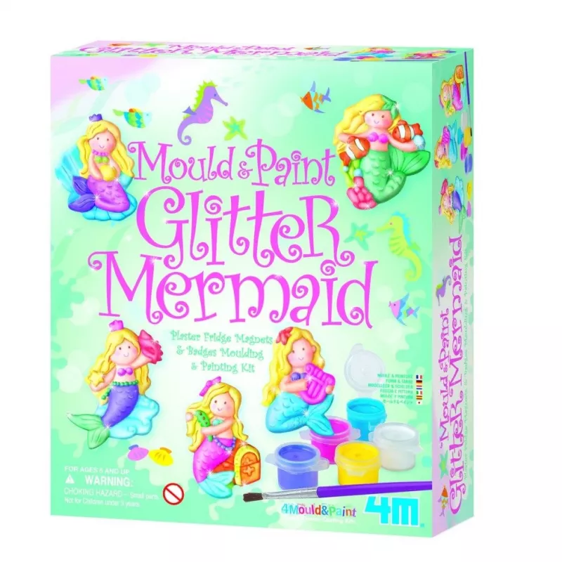 Set per colare e colorare sirena glitterata