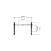 Supporto da parete per TV One For All WM 6411 nero argento