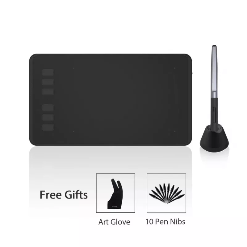 HUION H640P tavoletta grafica 5080 lpi 160 x 99 mm USB nero
