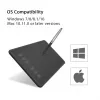 HUION H640P tavoletta grafica 5080 lpi 160 x 99 mm USB nero