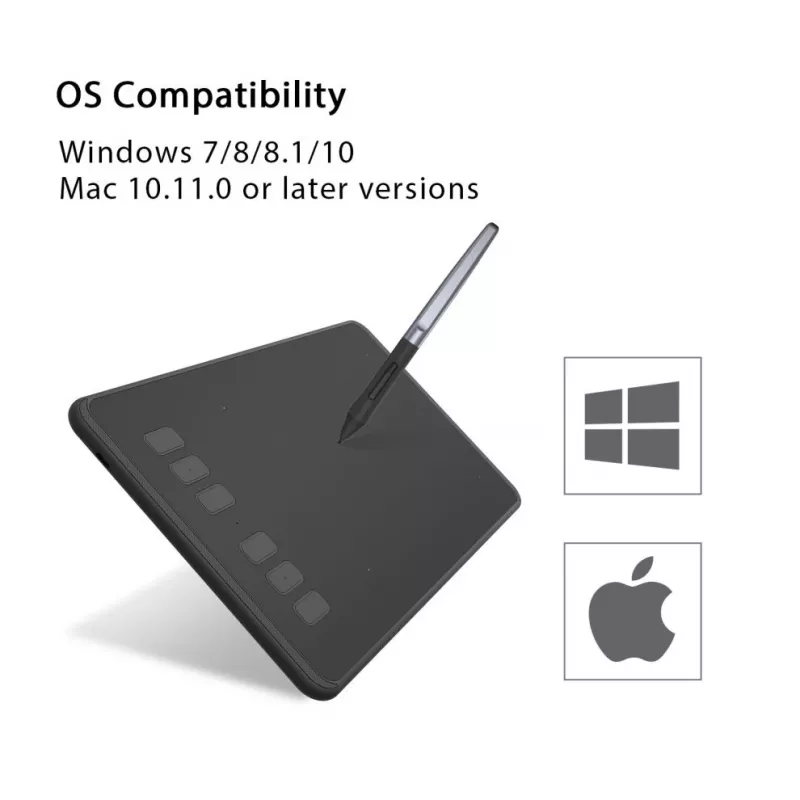 HUION H640P tavoletta grafica 5080 lpi 160 x 99 mm USB nero