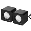 Diffusore PC a 2 vie Audiocore AC870 B — 3 W RMS, alimentazione USB con filo, ingresso 3,5 mm, 2.0 canali
