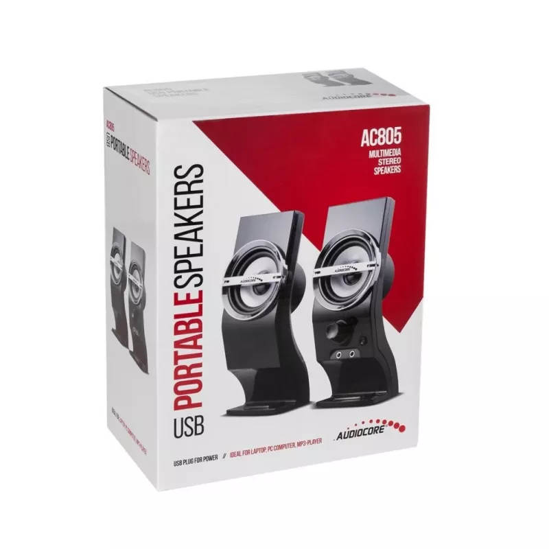 Audiocore AC805 diffusori stereo 2.0 PC 6W nero