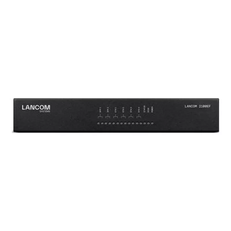LANCOM 2100EF – Gateway SD-WAN – con fibra ottica ed Ethernet – 1GbE, 2.5GbE – 1U – gestito in cloud – installazione a tavolo/rack (61109)