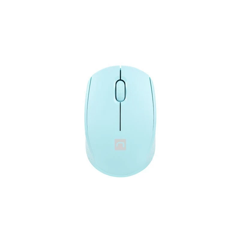 Natec Stork NMY-2001 mouse ottico wireless, 1600 DPI, ricevitore USB, blu