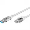 Goobay 74161 - Cavo adattatore di rete USB 3.0 Type-A Gigabit Ethernet 5 m - scheda di rete - 1.000 Mbit/s (74161)