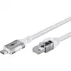 Goobay 74177 - Adattatore di rete cavo USB 3.1 Type-C Gigabit Ethernet 3 m - Scheda di rete - 1.000 Mbps (74177)