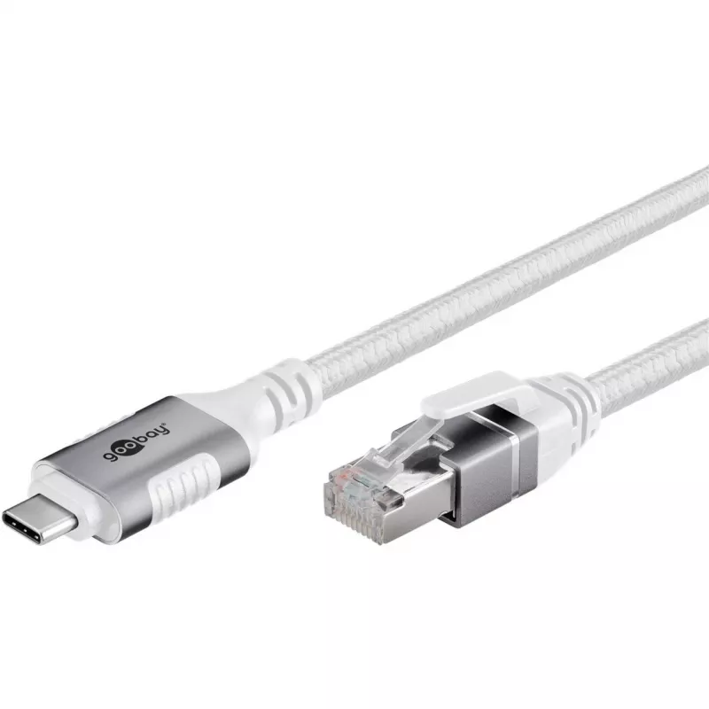Goobay 74177 - Adattatore di rete cavo USB 3.1 Type-C Gigabit Ethernet 3 m - Scheda di rete - 1.000 Mbps (74177)