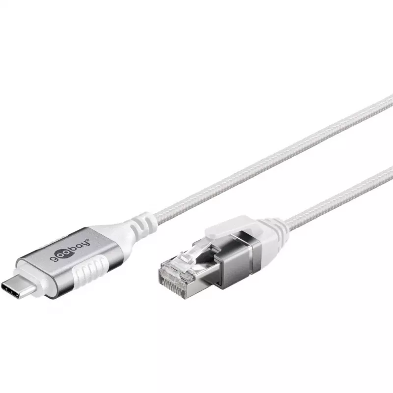 Cavo Ethernet Goobay USB-C 3.1 a RJ45 sottile 1 m - collega router, modem (74385)