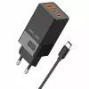Alimentatore Beline 2x USB-C 1x USB 65W cavo USB-C nero/nero PD 3.0