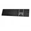 Tastiera wireless Matias FK418BTLB-UK — alluminio, retroilluminata, Space Gray