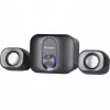 Diffusori desktop 2.1 DEFENDER V13 — 11 W RMS (6 W satelliti, 5 W subwoofer), alimentazione USB, ingresso 3,5 mm, nero