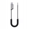 Savio TR-16 Trasmettitore adattatore AUX con funzione vivavoce, Bluetooth 5.3, Google Assistant/Siri
