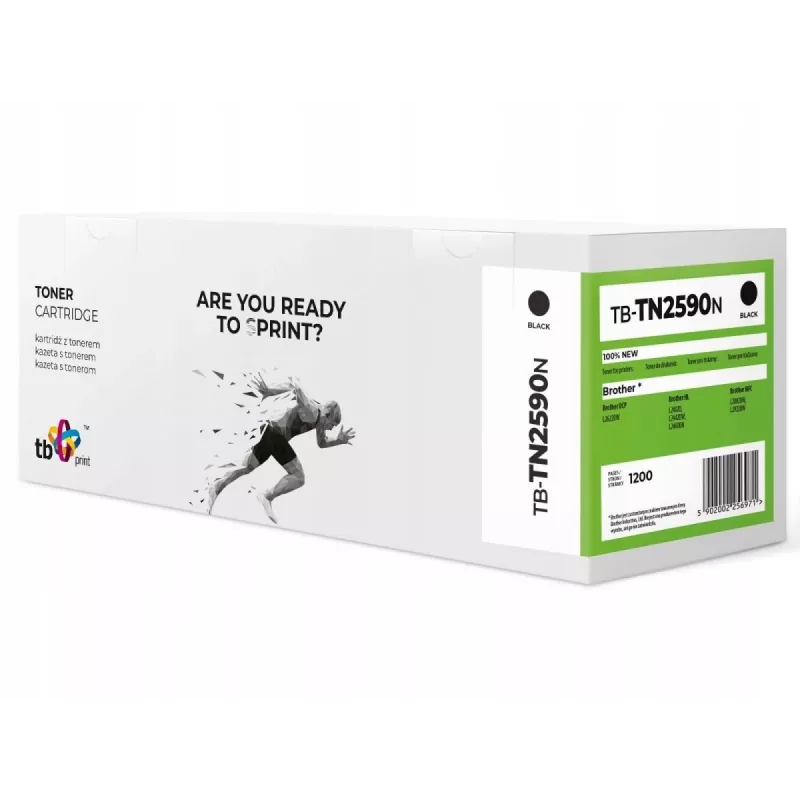 Cartuccia toner per Brother TN2590 TB-TN2590N BK 100% nuovo