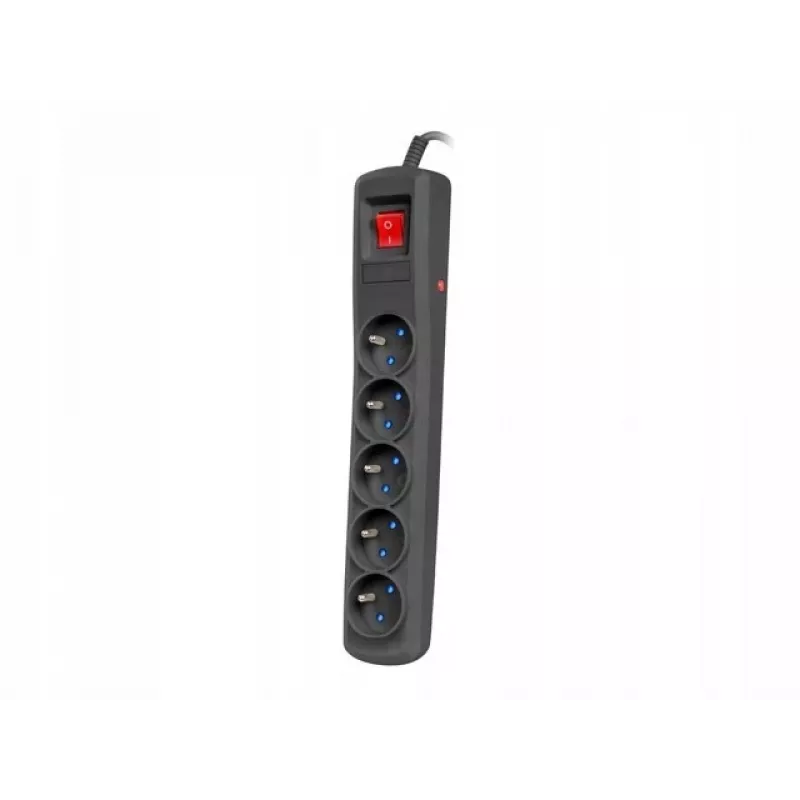 Protezione da sovratensione NATEC NSP-1713 nero 5 prese AC 1,5 m