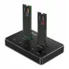 Qoltec 52274 docking station per SSD M.2 | NVMe | SATA | USB-C | DUAL 2 x 2TB