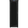 Lanberg FF01-8047-12BL armadio rack 19 pollici a pavimento 47U, 800x1000 mm, porta in vetro, LCD, IP20, da assemblare, nero
