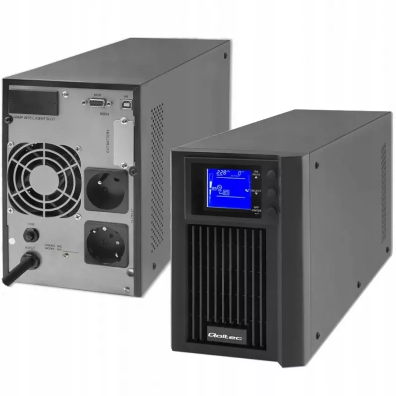 Gruppo di continuità QOLTEC 53981 On line 2kVA, capacità 2000 VA