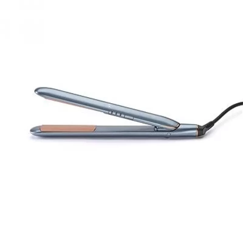 Piastra per capelli BABYLISS ST484E — piastre in ceramica, tecnologia Warm, 230 V, cavo 3,3 m, nero/oro