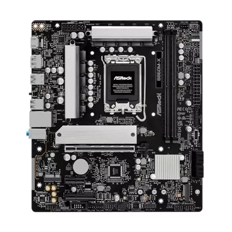 ASRock B860M-X scheda madre, Intel B860, LGA 1851, micro ATX, DDR5