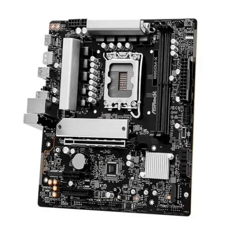 ASRock B860M-X scheda madre, Intel B860, LGA 1851, micro ATX, DDR5