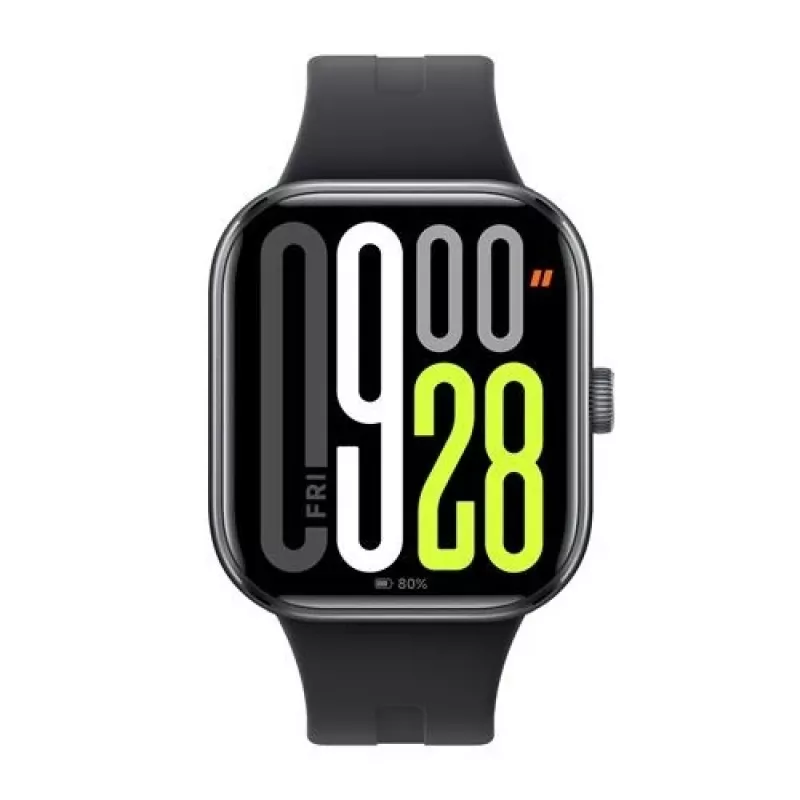 Smartwatch Xiaomi Watch 5 rettangolare display AMOLED 2,07 inch, cassa nera, cinturino TPU nero, 47,5 mm, 5 ATM