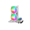 Dissipatore liquido per CPU Cooler Master MasterLiquid 240 Core II bianco — 240 mm, 2 ventole da 120 mm (650–1750 RPM), cuscinetto a slitta