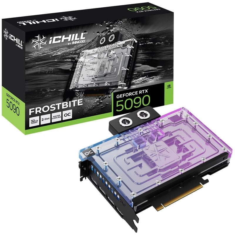 Scheda grafica INNO3D GeForce RTX 5090 iCHILL Frostbite 32GB GDDR7